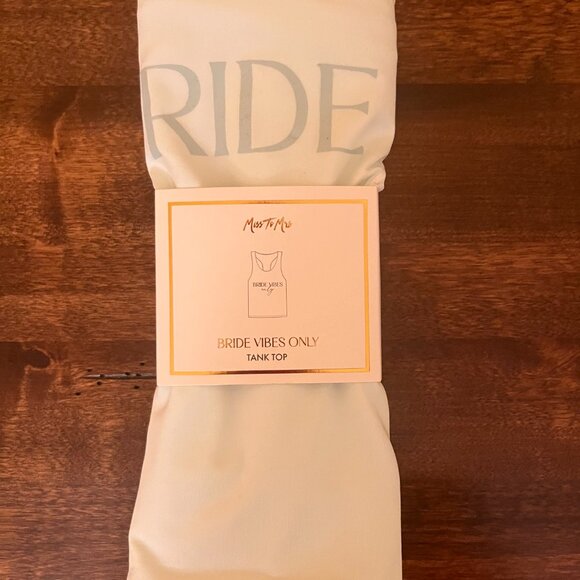 “Bride Vibes Only” Tank Top L Miss to Mrs Subscription Box - Picture 2 of 2